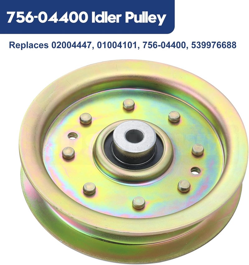 GUSUHAWK 756-04400 Idler Pulley Replaces Cub Cadet Idler Pulley 01004101, Cub Cadet 02004447 Pulley, Cub Cadet 01004101 Pulley, Cub Cadet 756-04400 Pulley, Husqvarna 539976688, Oregon 34-201 - Image 3